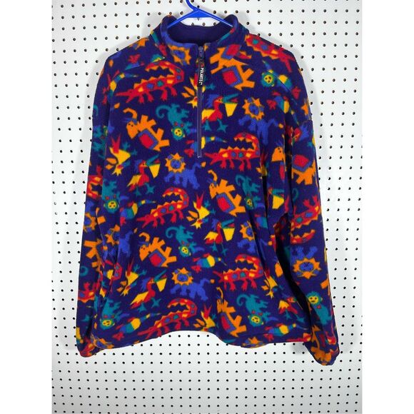 Duck Roast vintage 80’s/90’s polartec multi wildlife print size L